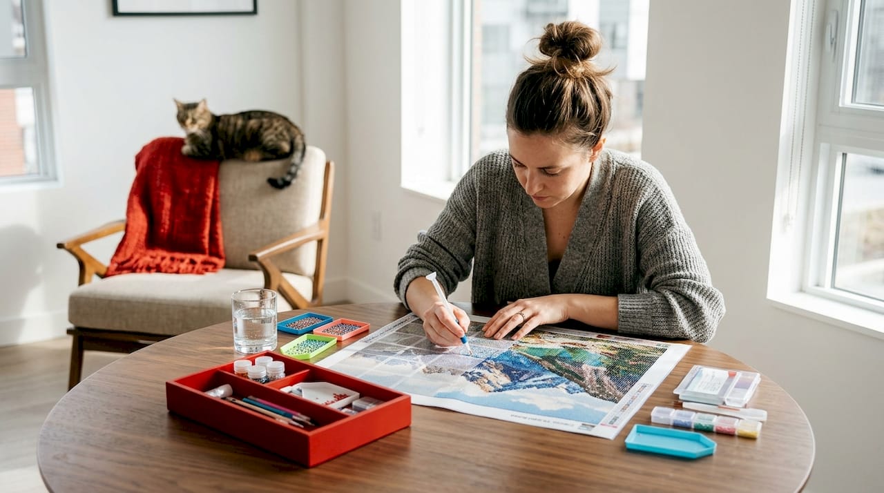 Diamond Art Landscapes: Mindful Creativity for Stylish Spaces